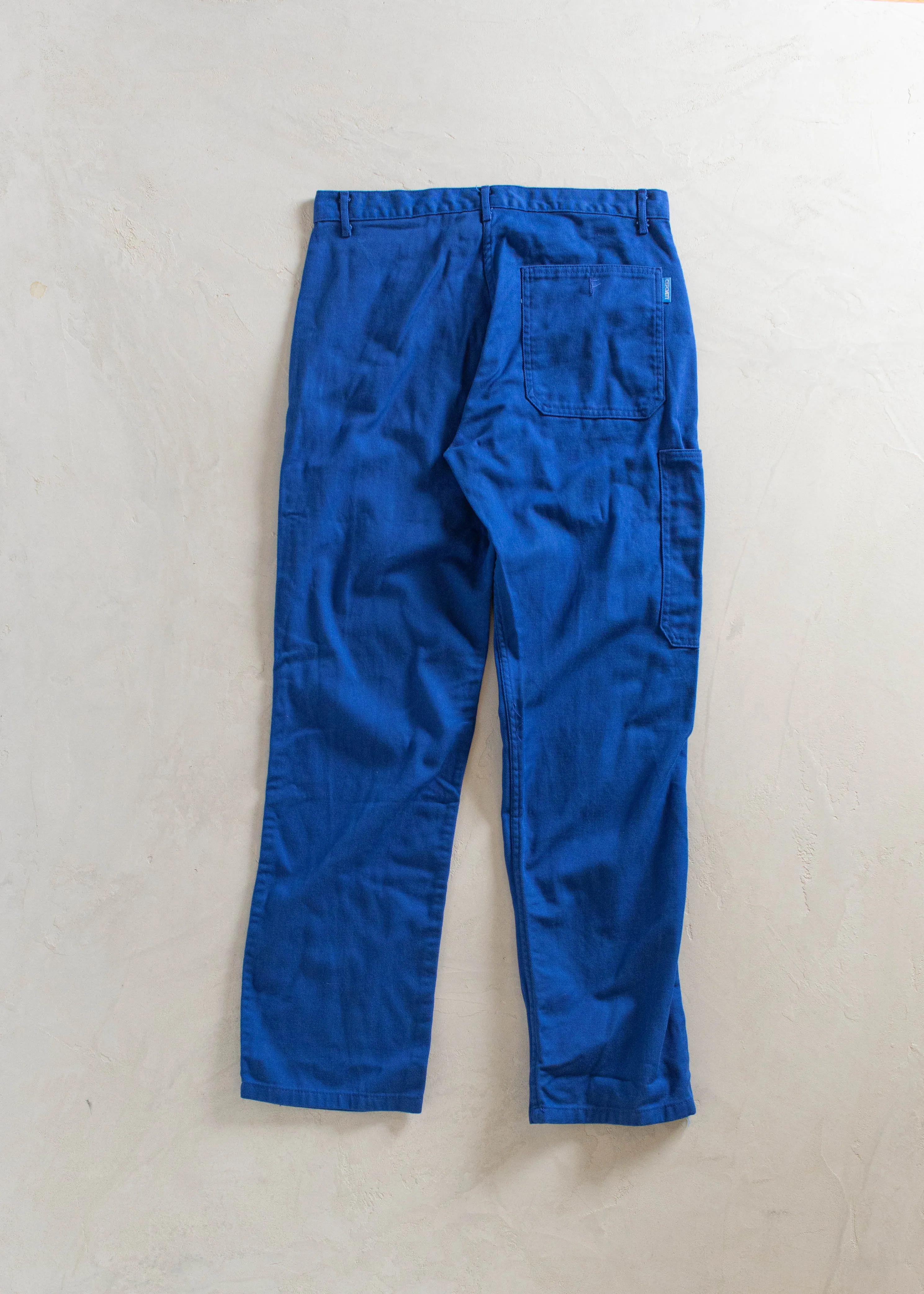 1980s Cepovett French Workwear Chore Pants Size Women's 32 Men's 34