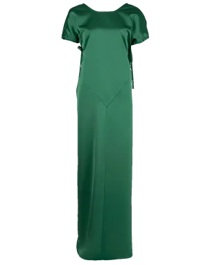 Adjustable Deep V Maxi Dress