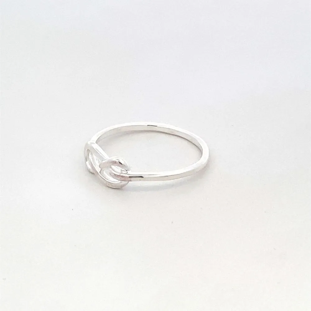 Ameya Infinity Knot 925 Sterling Silver Promise Ring
