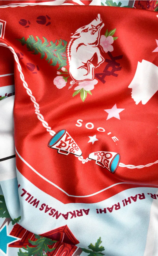 arkansas razorbacks saturday scarf