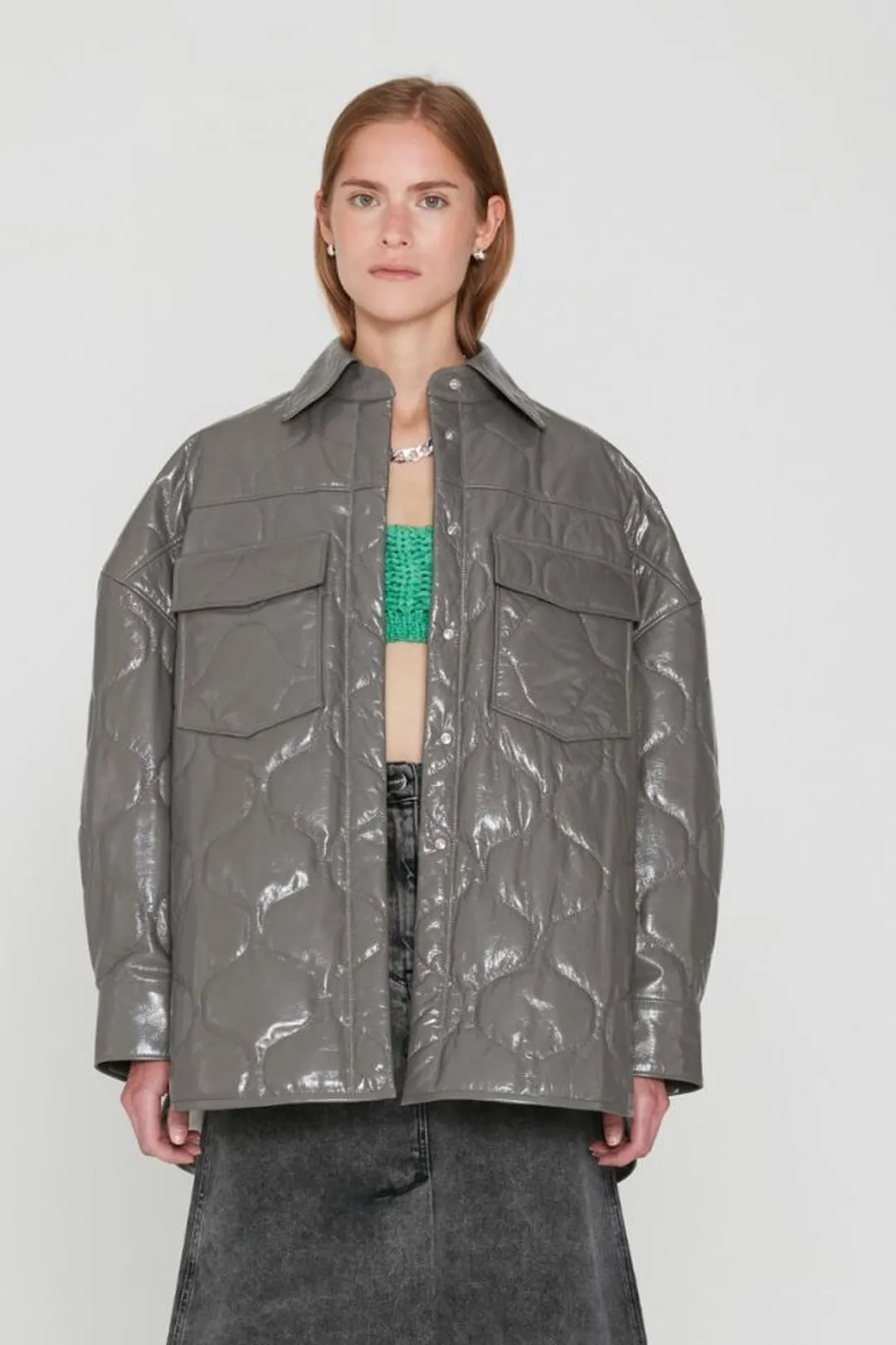 Arty Quilted Leather Jacket