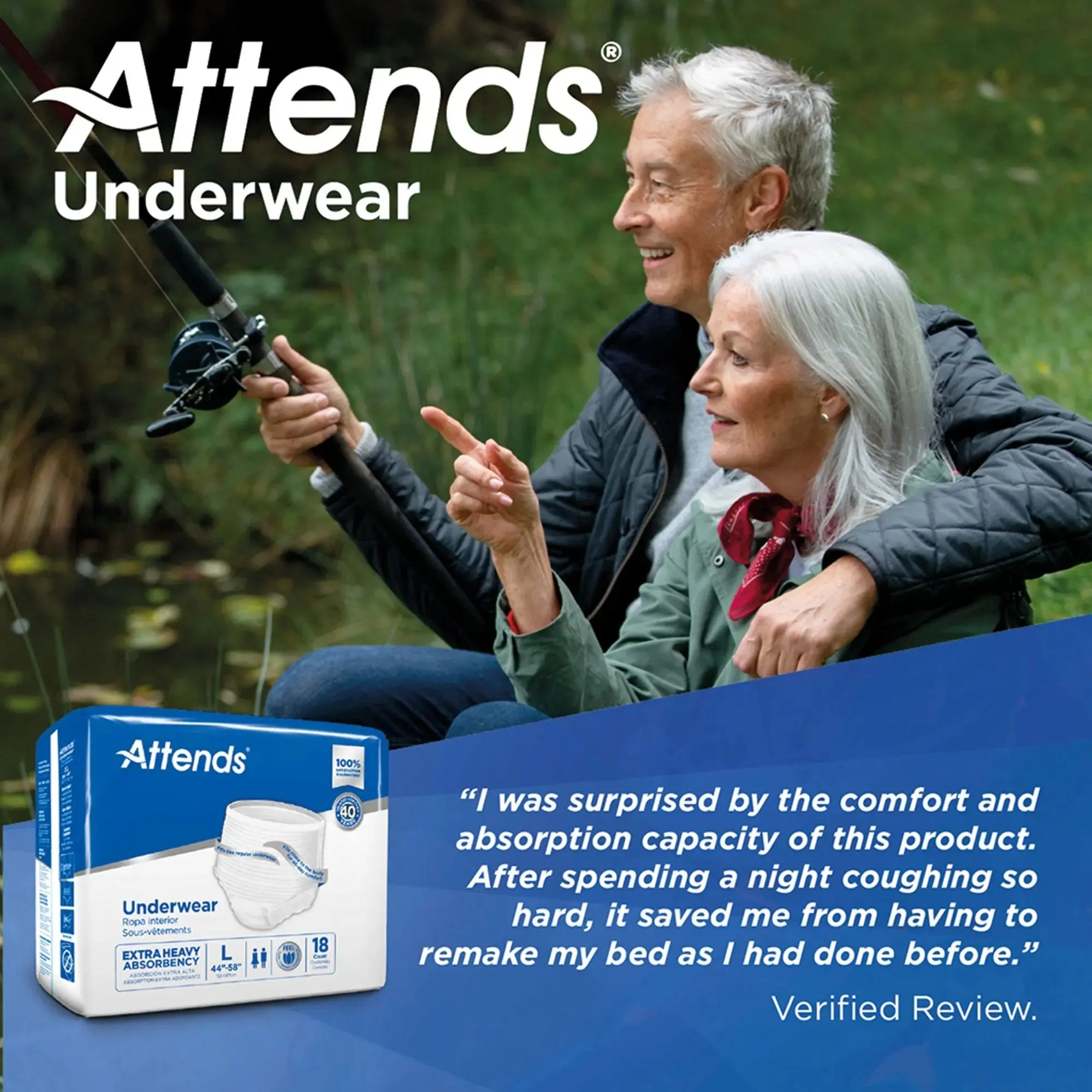 Attends® Care Heavy Absorbent Underwear, Regular