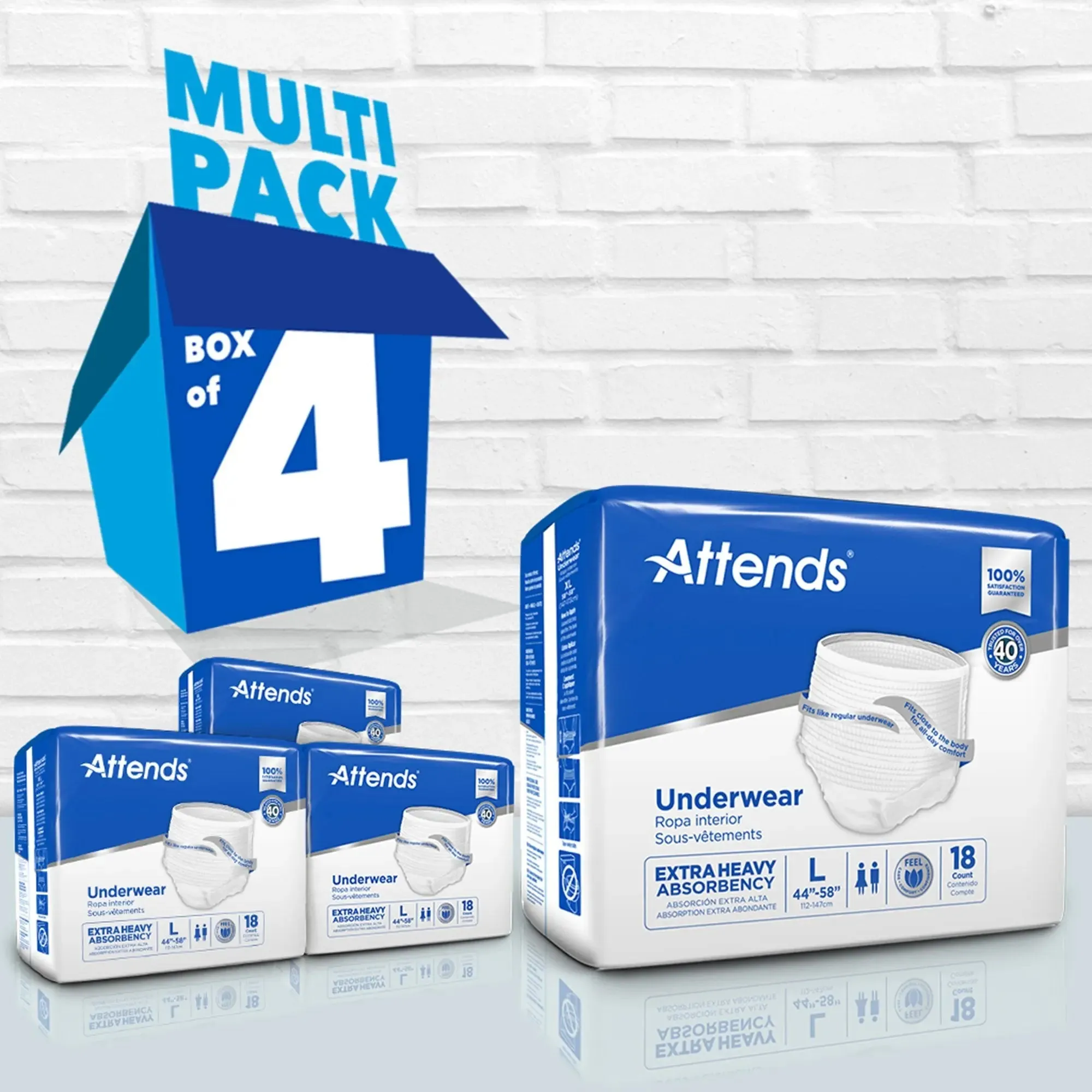 Attends® Care Heavy Absorbent Underwear, Regular