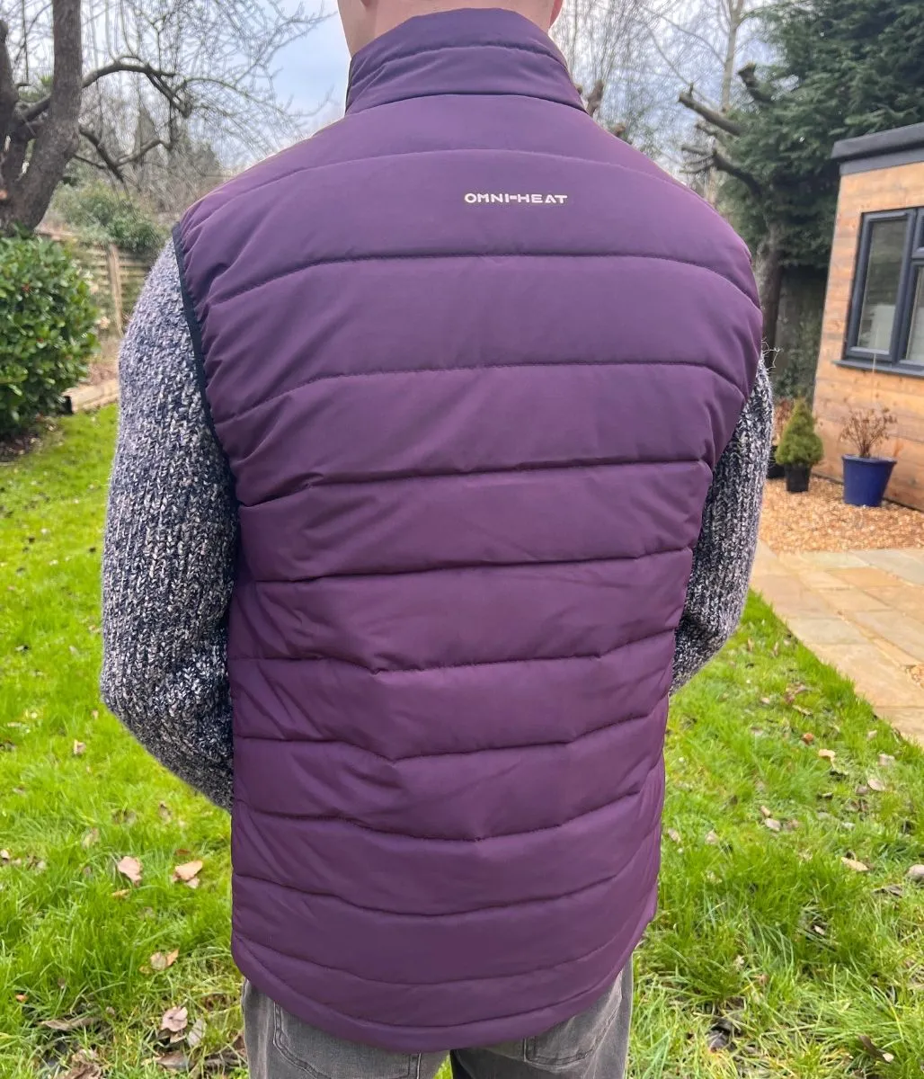 Aubergine Mens Omni-Heat Gilet