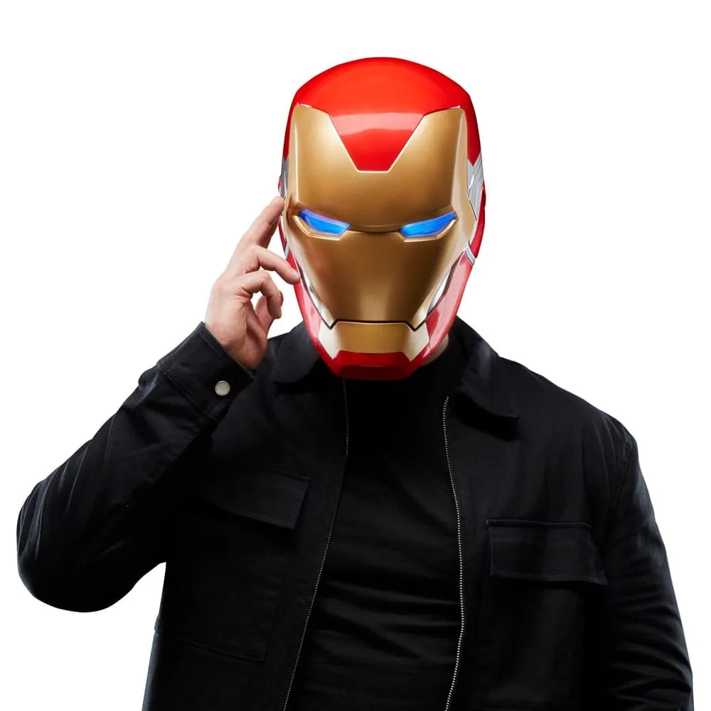 avengers: endgame marvel legends series electronic helmet iron man mark lxxxv  replicas  marvel  weapons