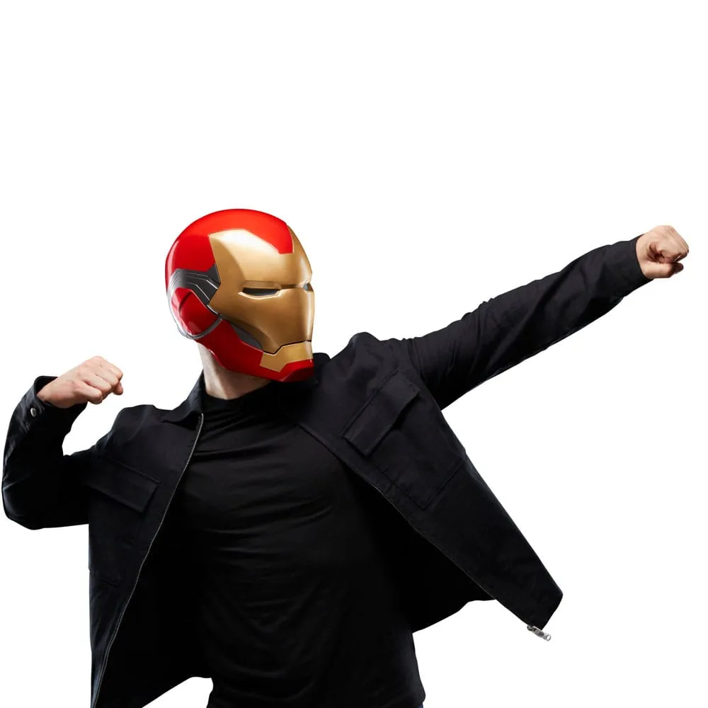 avengers: endgame marvel legends series electronic helmet iron man mark lxxxv  replicas  marvel  weapons