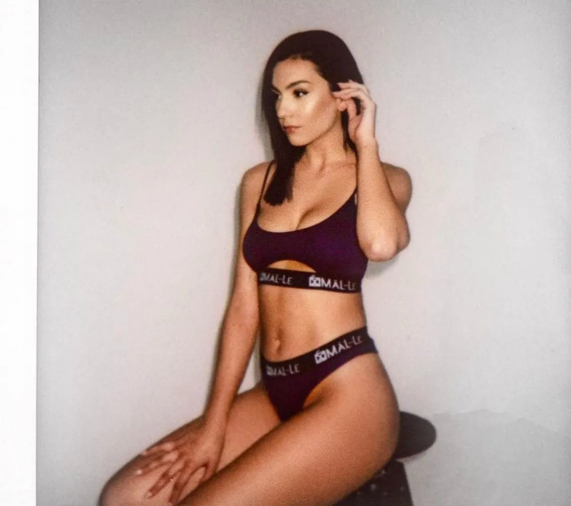 Basic Purple Bra with Cut Out