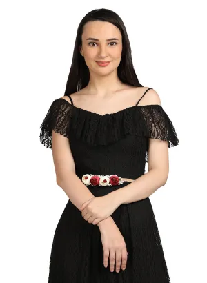 Black Elegance Off-Shoulder Strap Dress