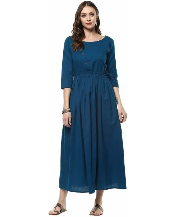 BlueRay Fit & Flare Maxi Dress