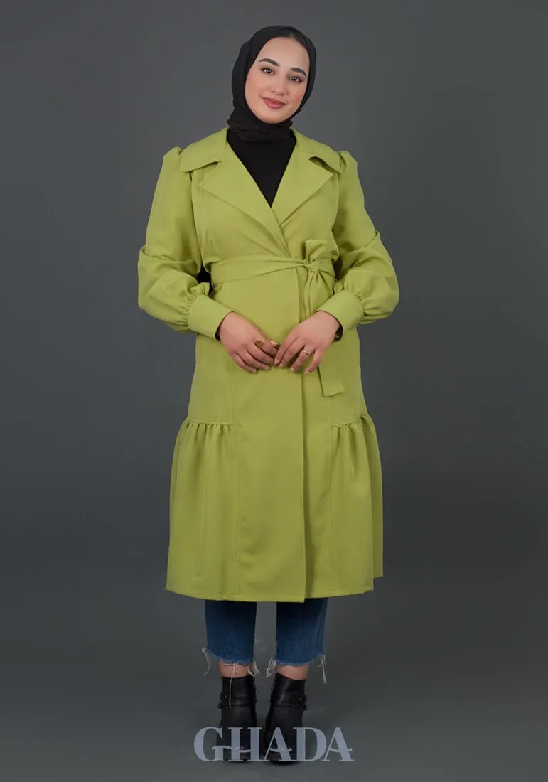 cardigan en vert pistache