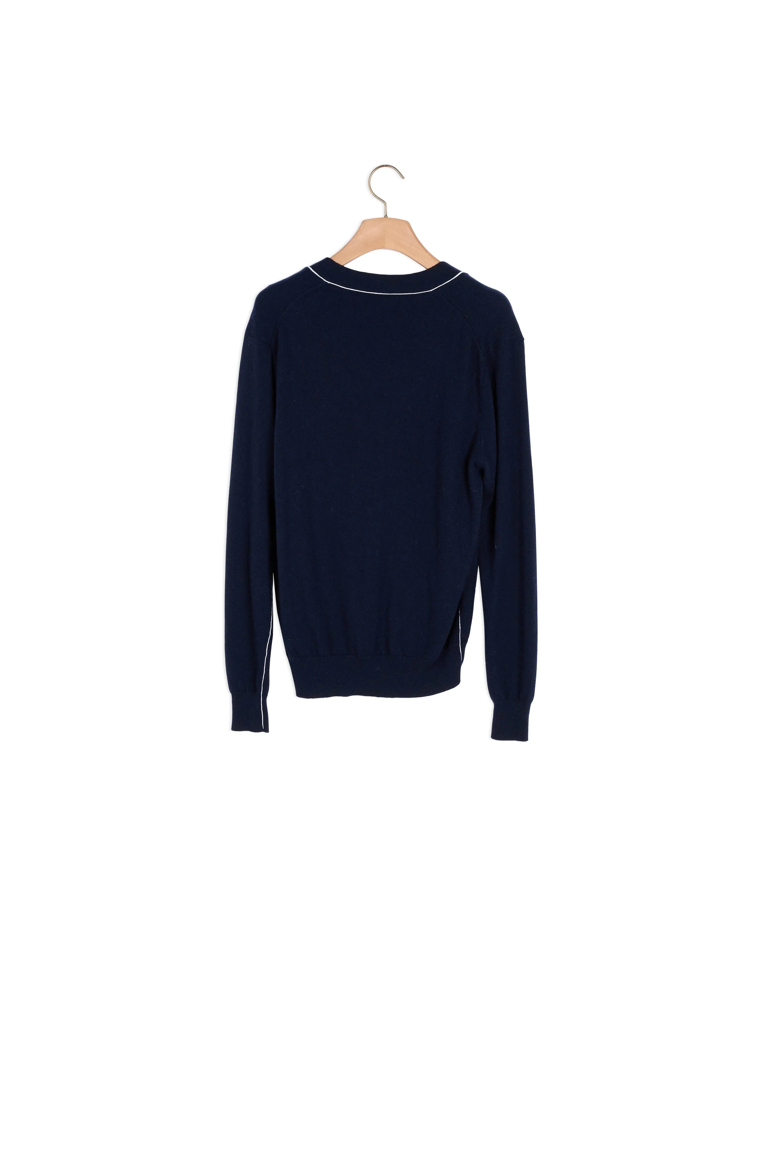 Cardigan rayé en maille