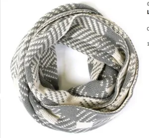 Chevron Pattern Infinity Scarf