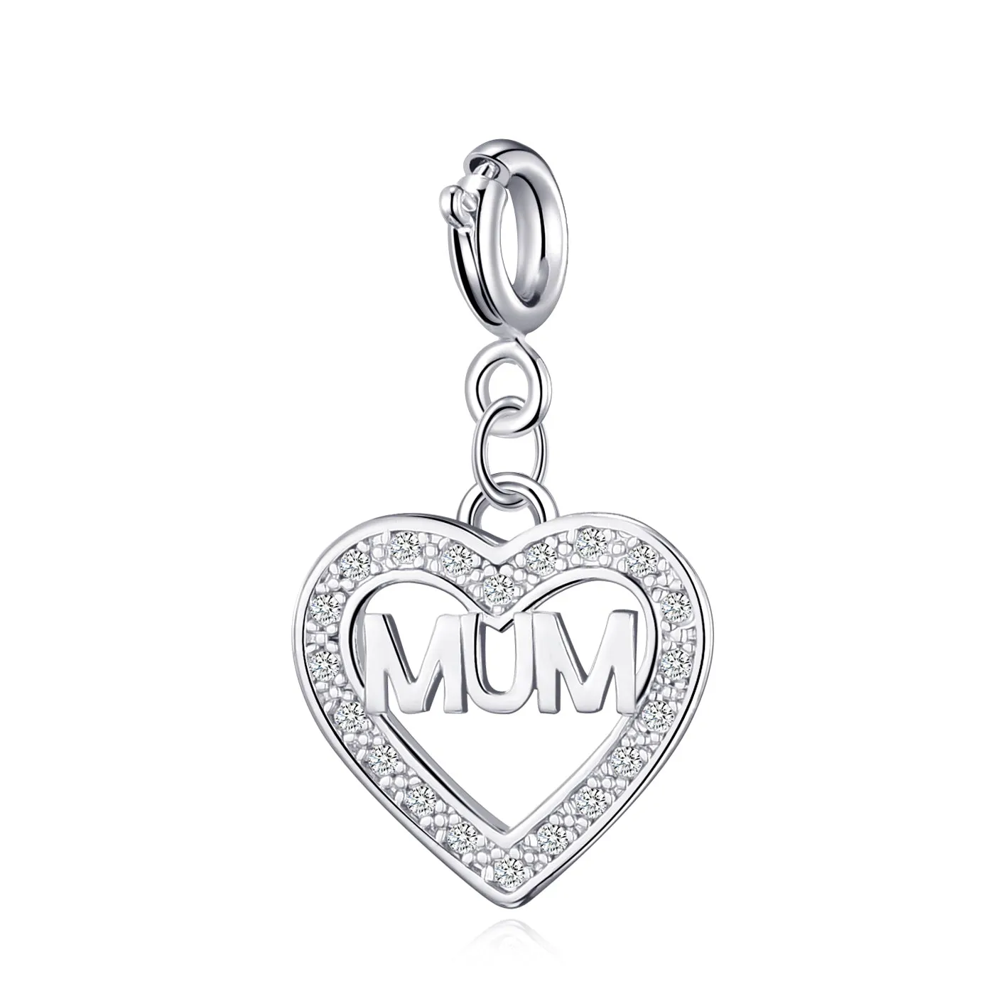 Clip On Charms Created with Zircondia® Crystals