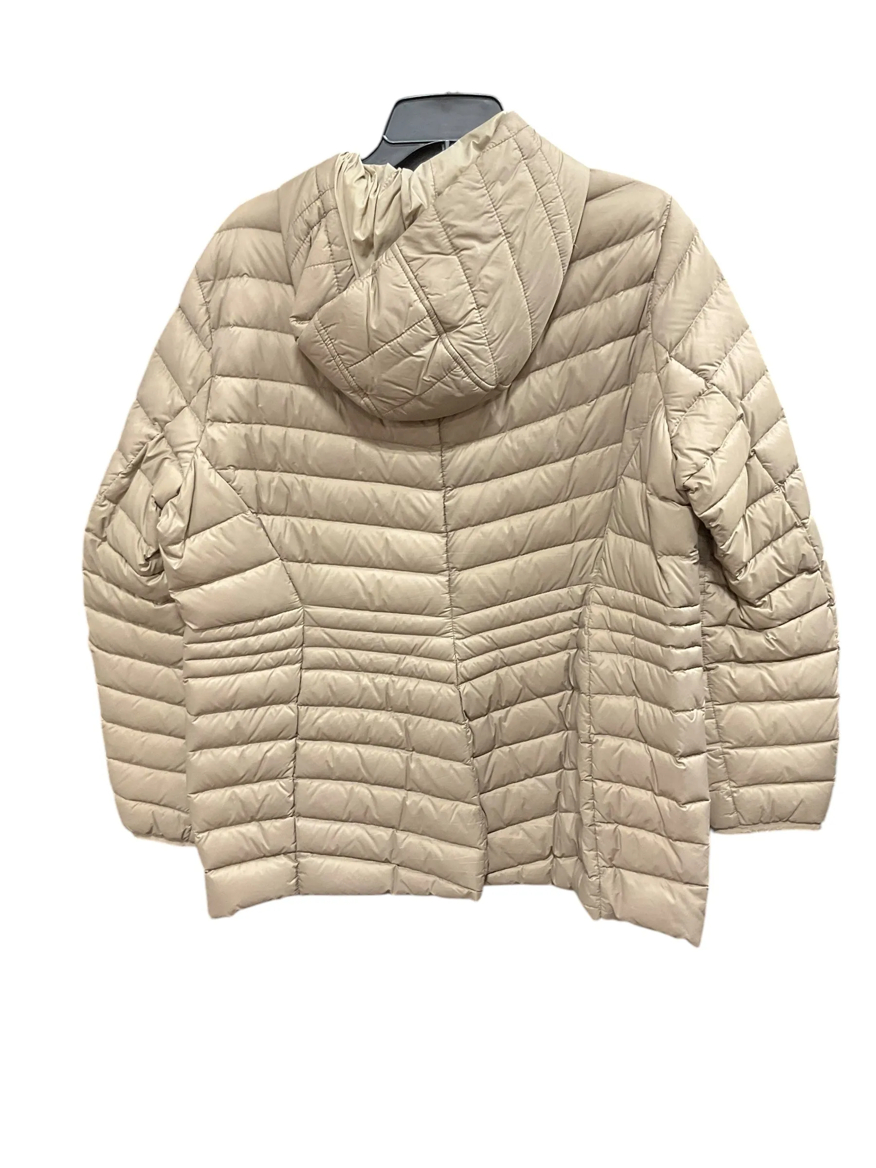 Coat Puffer & Quilted By Lands End In Taupe, Size: Xl