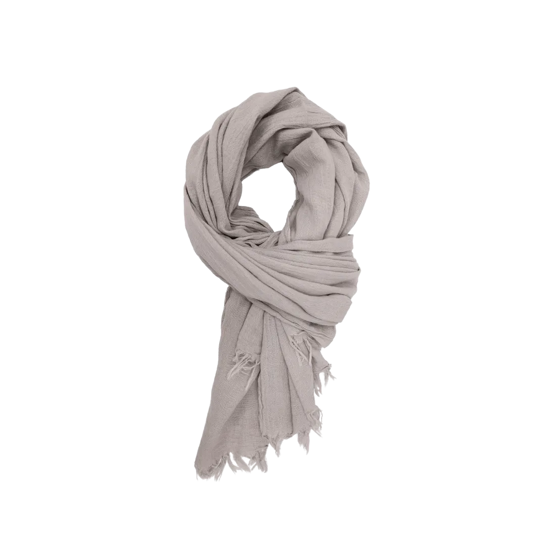 Combed Cotton Scarf | Sand 95x170cm
