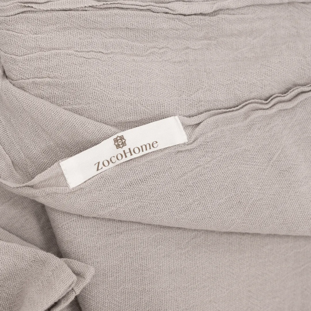 Combed Cotton Scarf | Sand 95x170cm