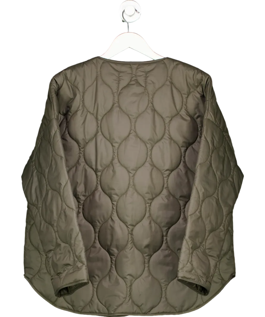 De Rococo Green Quilted Coat UK S