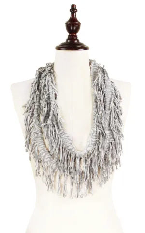 EAS8782 Grey Zebra Shred Jersey Loop