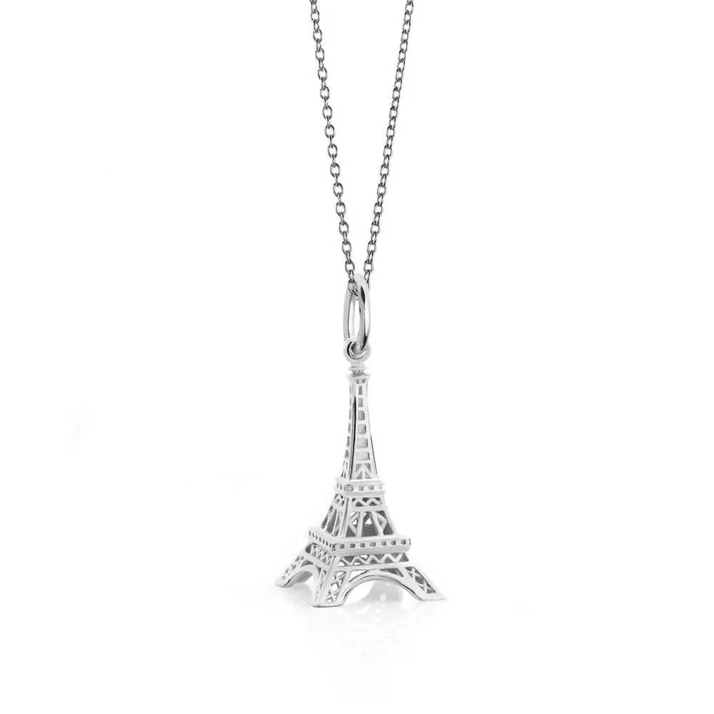 Eiffel Tower Charm Paris France Silver