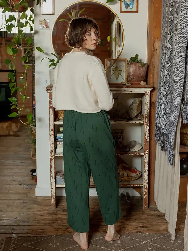 Fae Drawstring Pant Diamond Vine Dark Stage