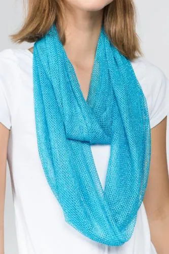 Fishnet Twist Infinity Scarf