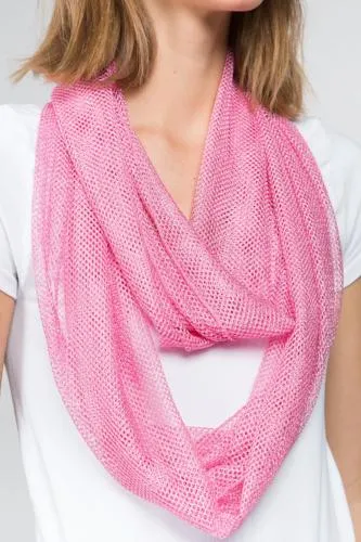 Fishnet Twist Infinity Scarf