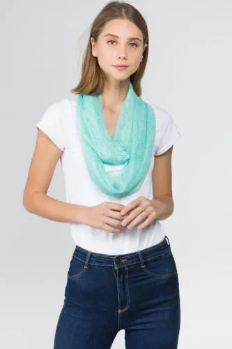 Fishnet Twist Infinity Scarf