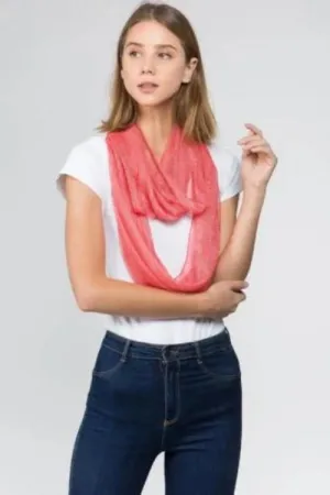 Fishnet Twist Infinity Scarf