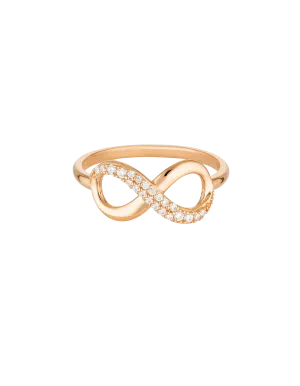 Georgini Forever Infinity Ring w/ CZ - Rose Gold