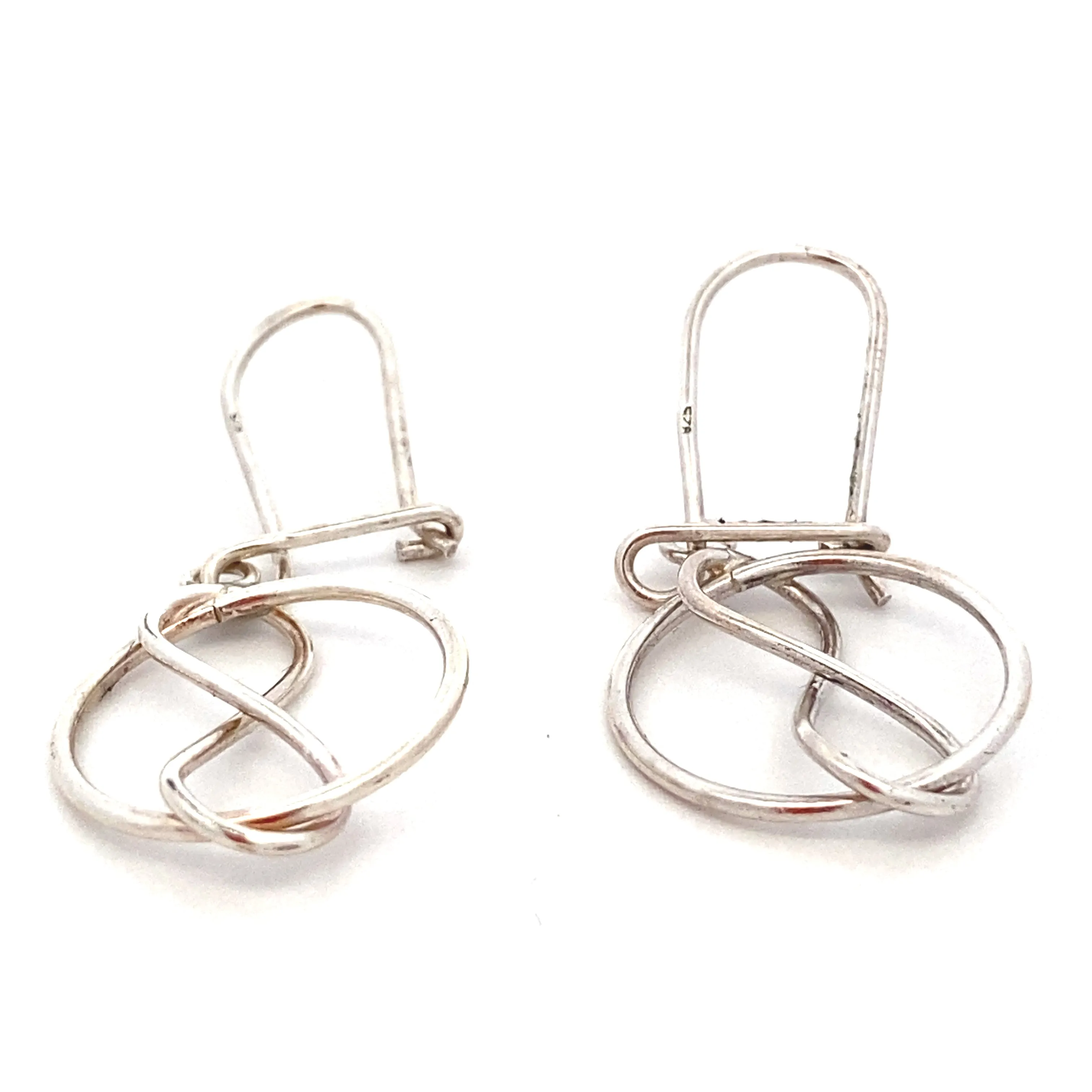 Infinity in Round Drop Earrings