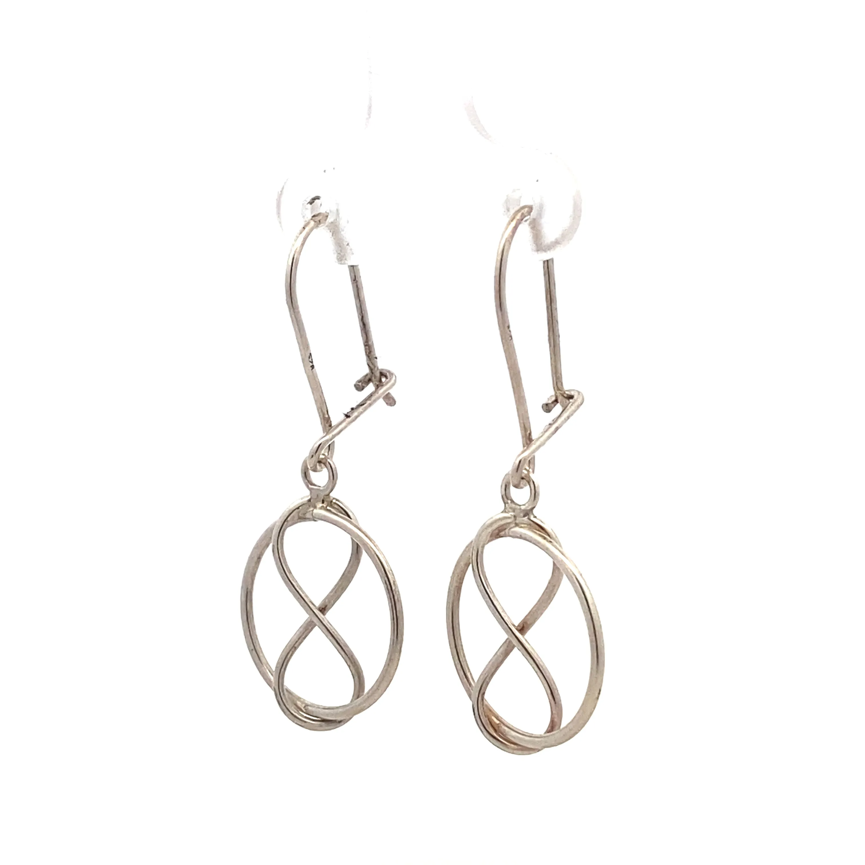 Infinity in Round Drop Earrings