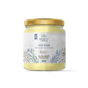 Infinity Naturals Foot Scrub Sea Salt Lavender & Peppermint Essential Oil