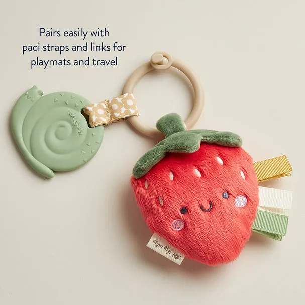 Itzy Pal™ Plush   Teether - Strawberry