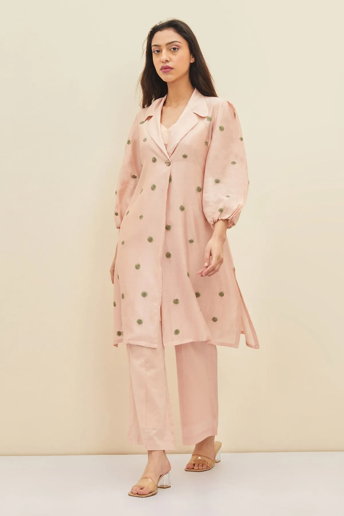 Jacket Style Floral Dress