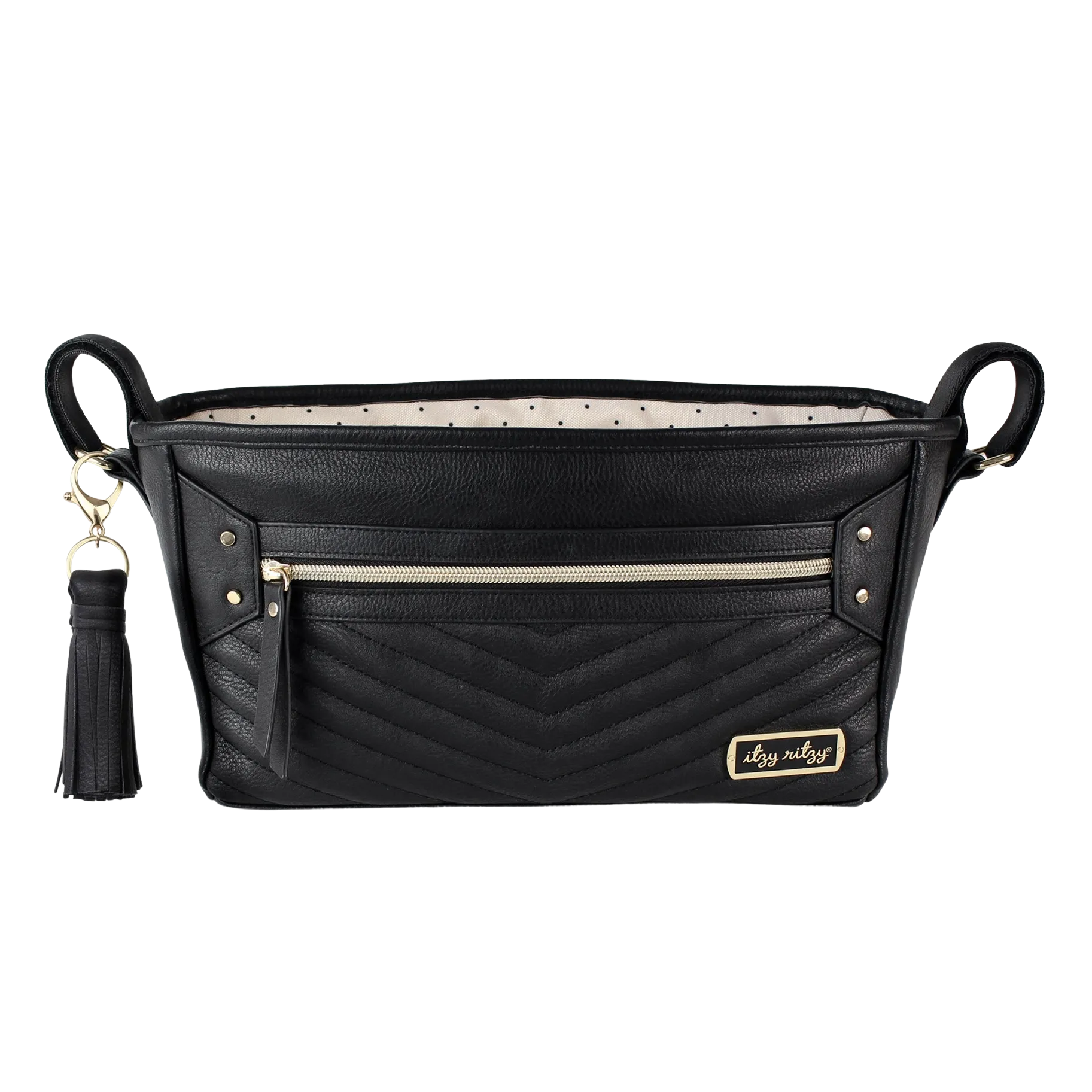 Jetsetter Black Travel Stroller Caddy with Tassel