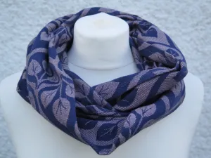 KahuBaby woven wrap infinity scarf, Yaro La Vita Navy Salmon
