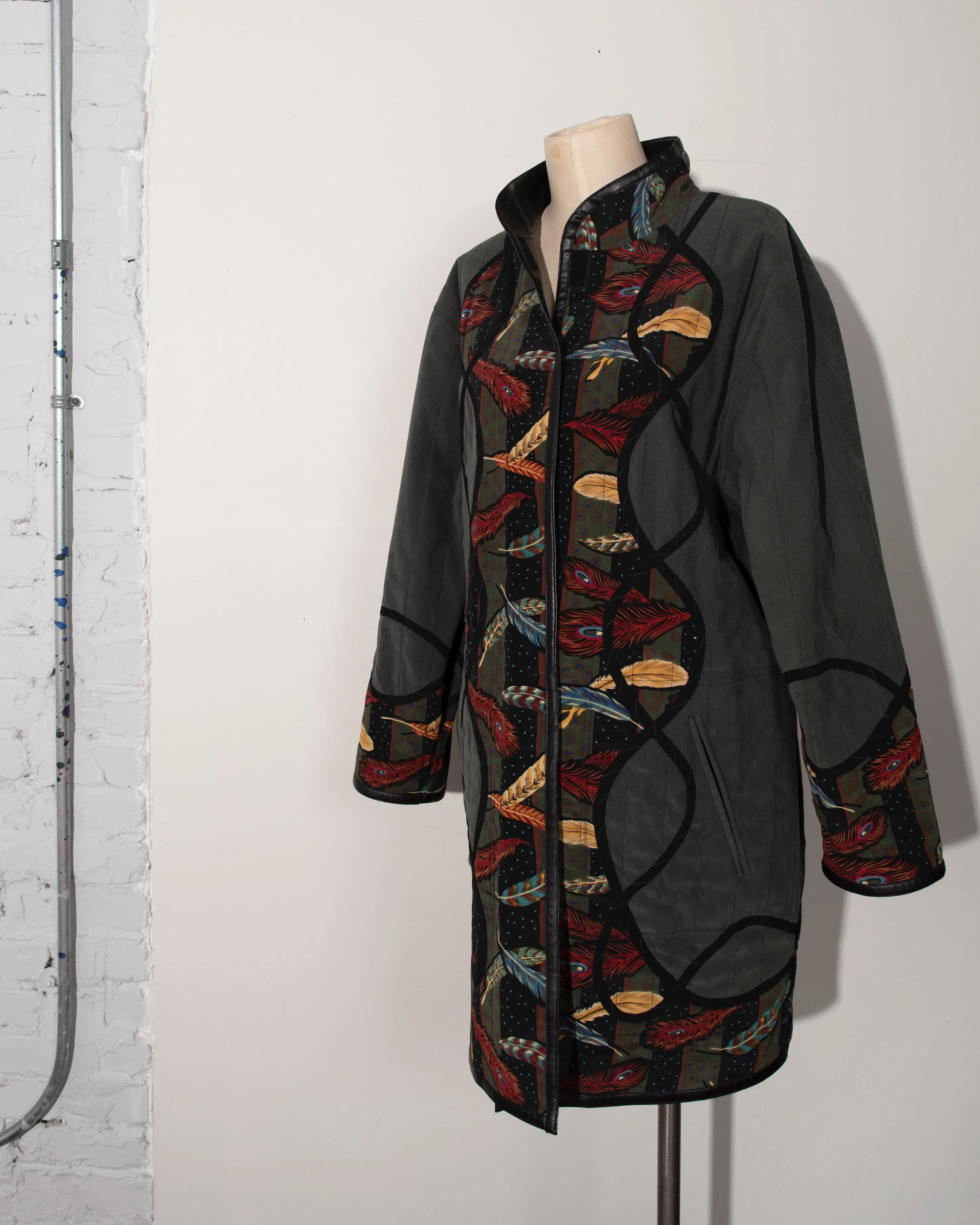 Koos Van Den Akker Quilted Reversible Coat