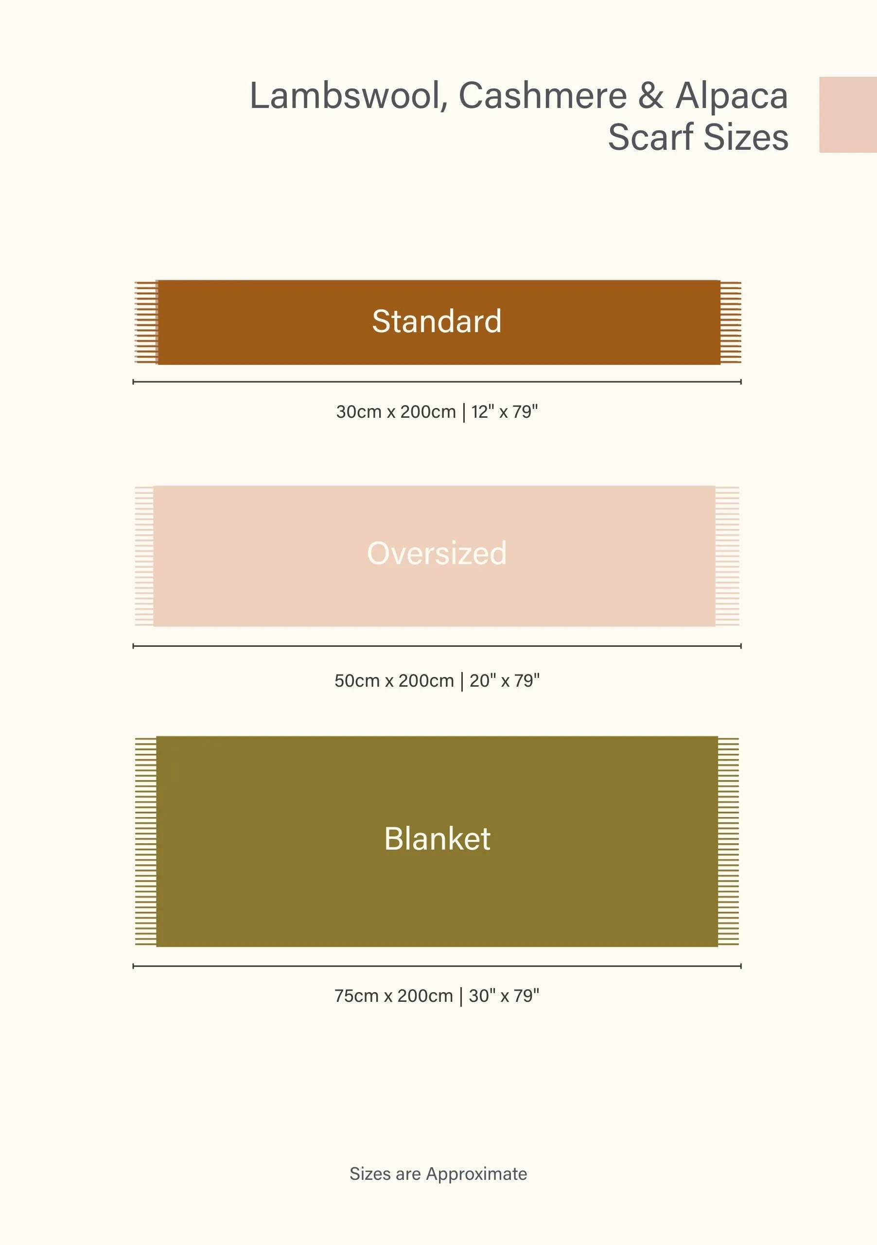 Lambswool Blanket Scarf in Blush