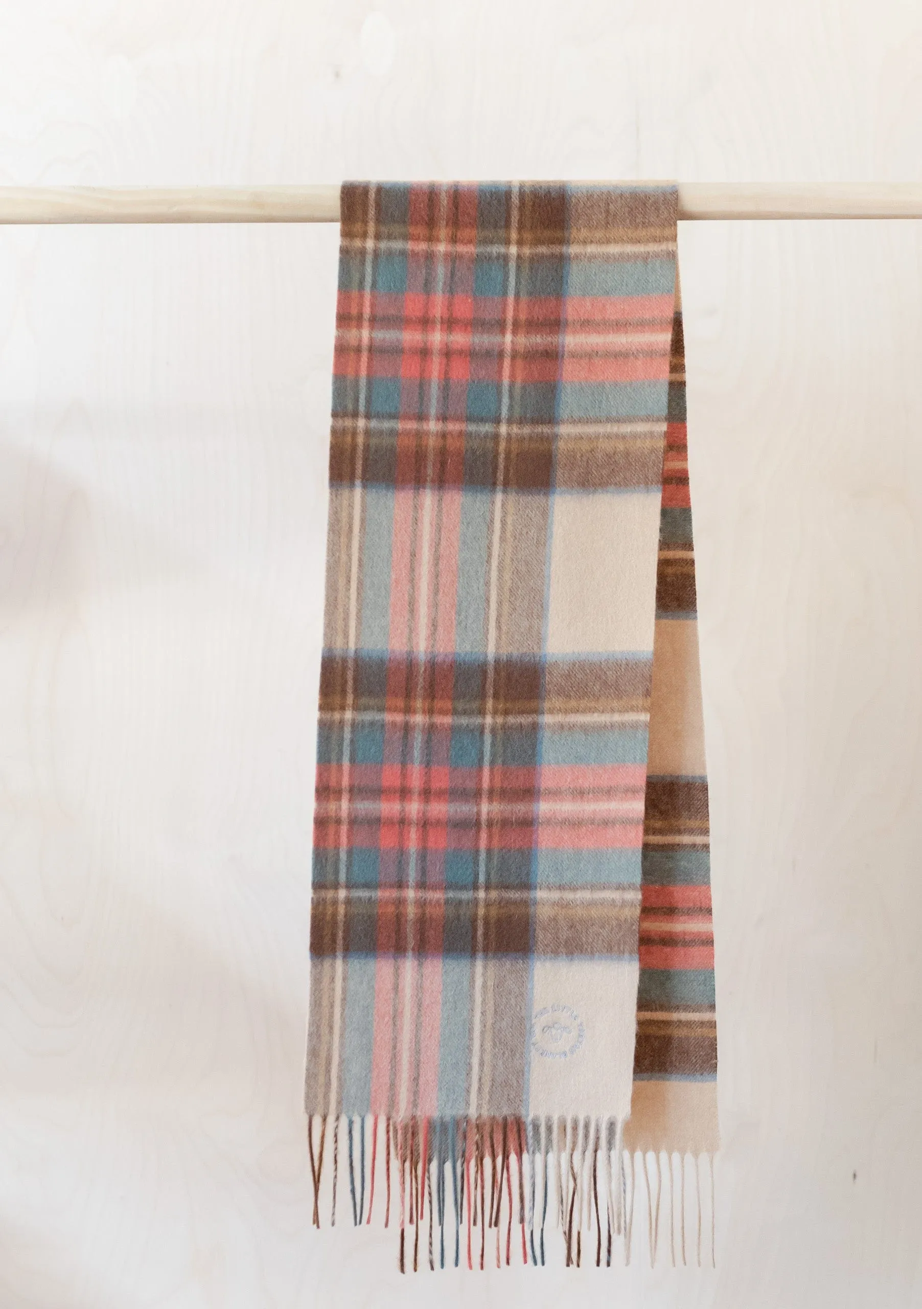 Lambswool Kids Scarf in Stewart Dress Antique Tartan