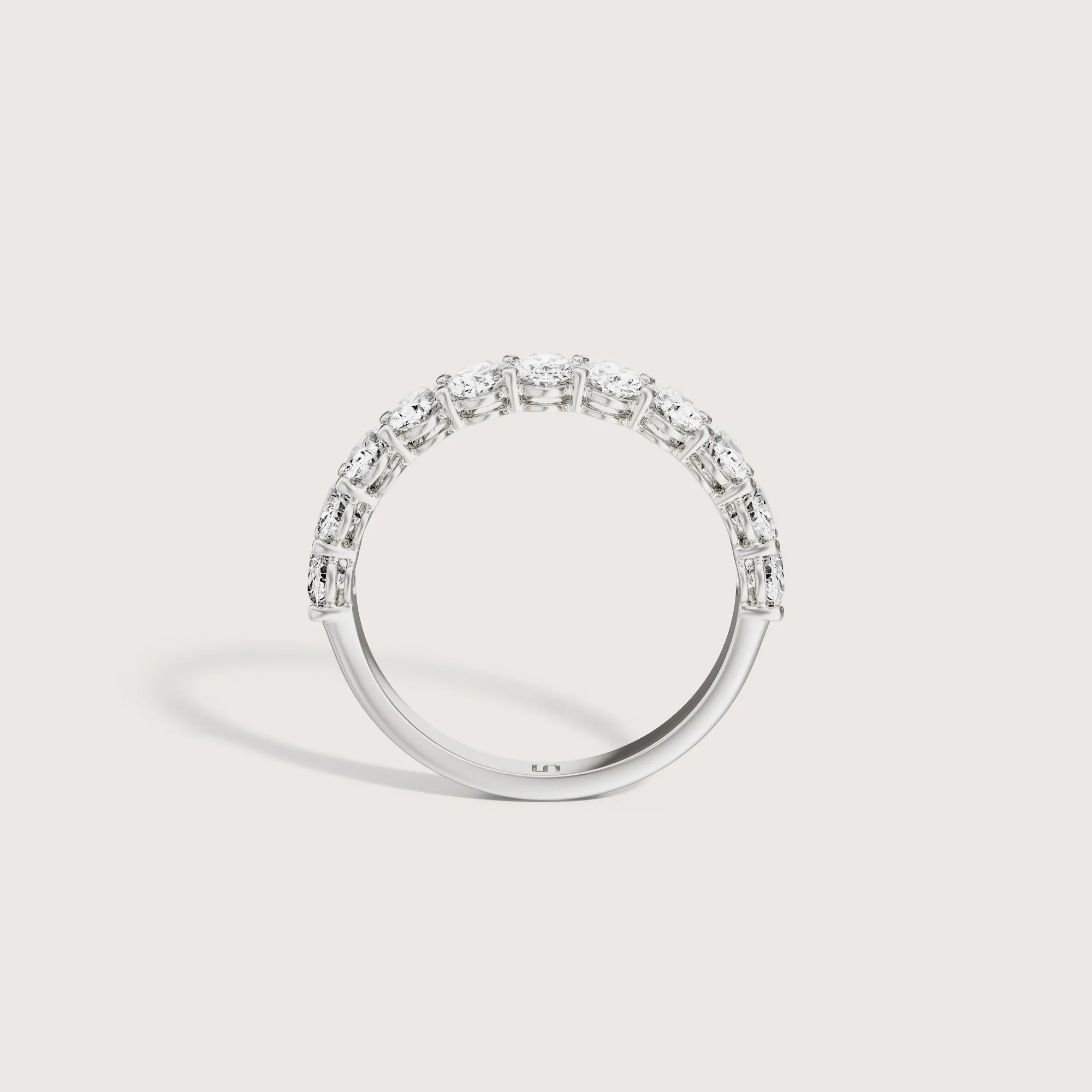 Lilia Oval Diamond Band  | Halfway Diamonds