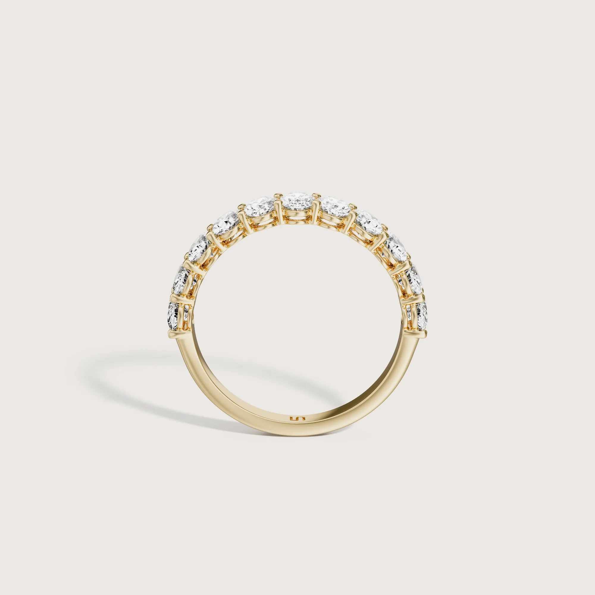 Lilia Oval Diamond Band  | Halfway Diamonds