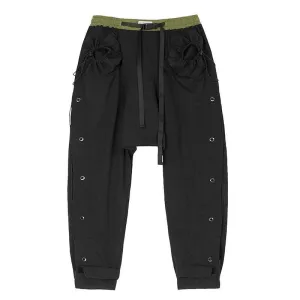 Men’s Loose Casual Trousers - Polyester Blend