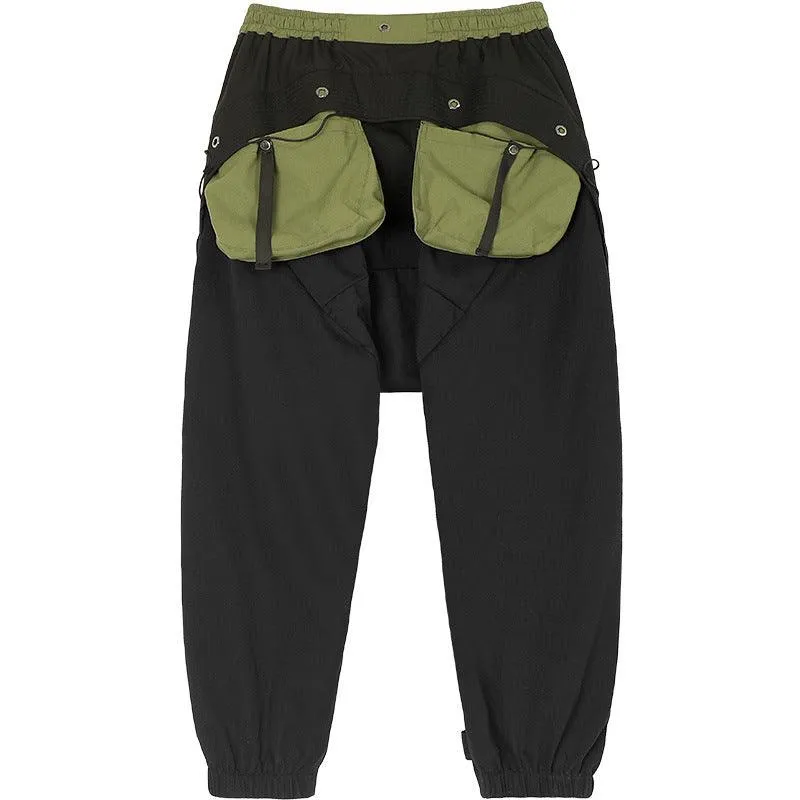Men’s Loose Casual Trousers - Polyester Blend