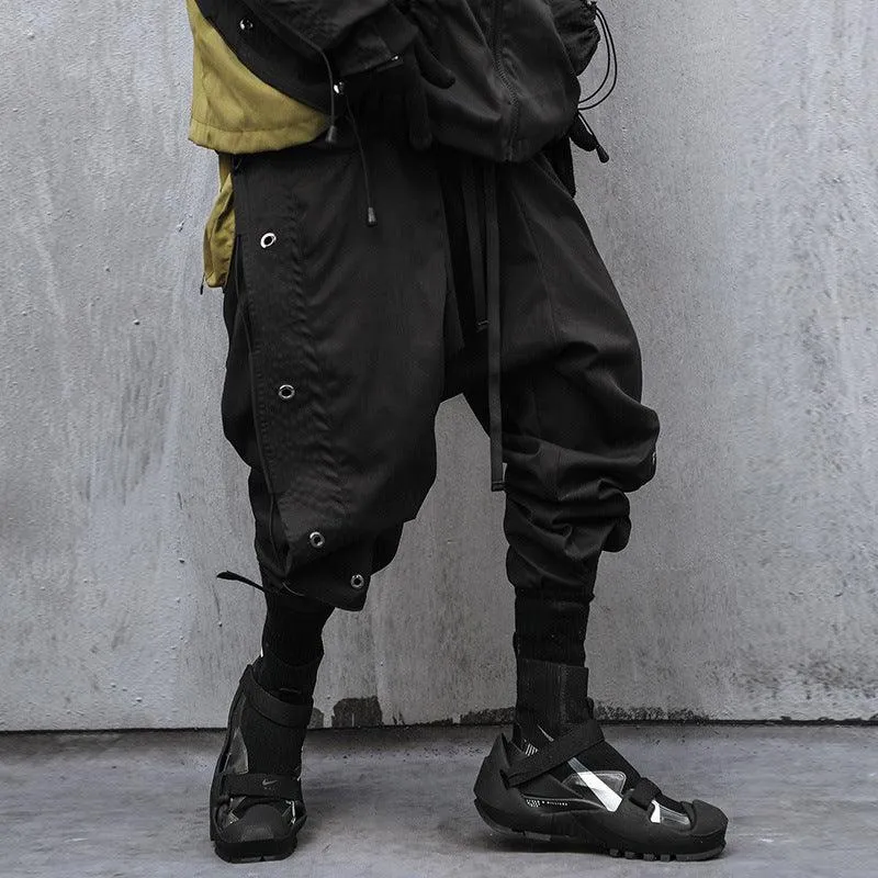 Men’s Loose Casual Trousers - Polyester Blend
