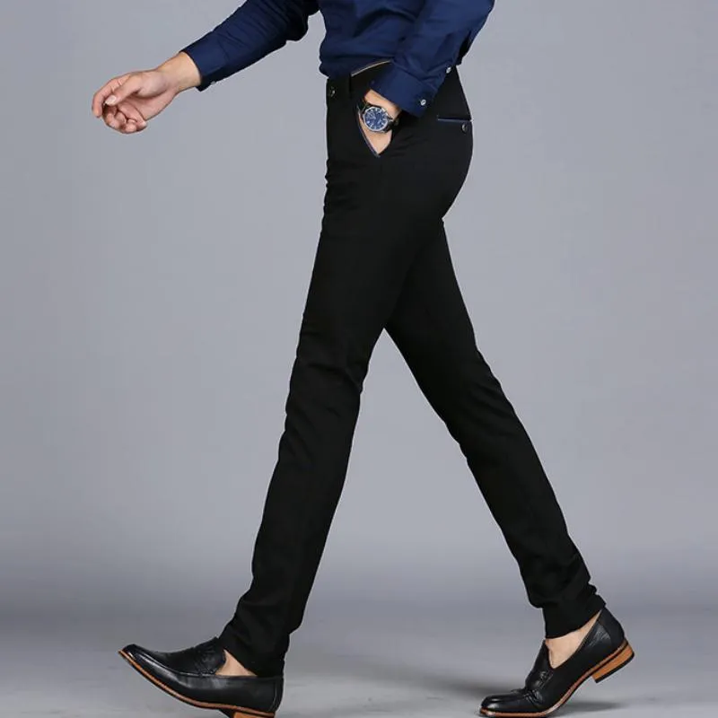 Men's Spring Casual Elastic Trousers