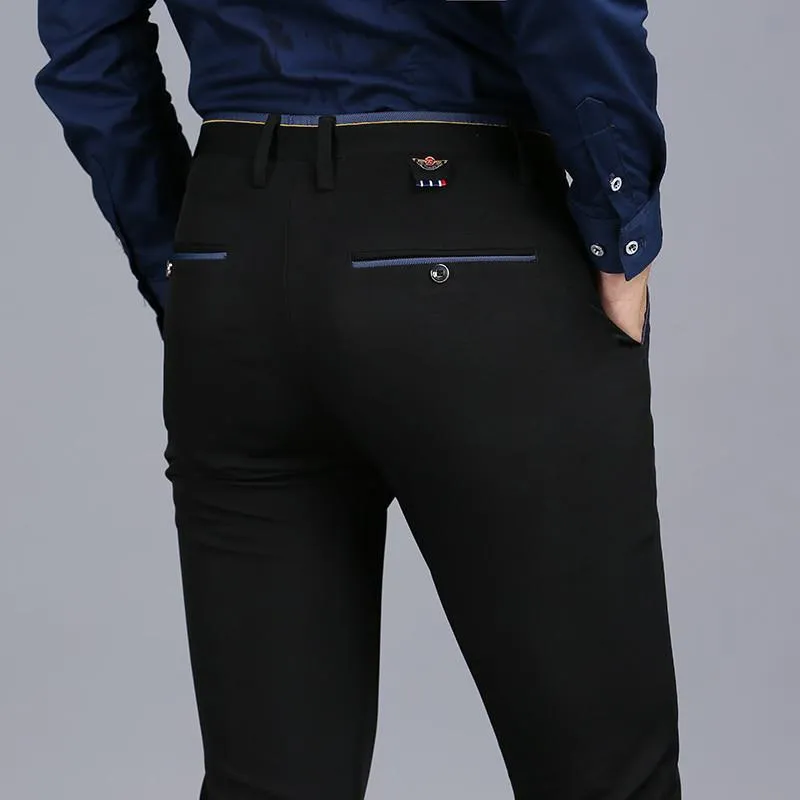 Men's Spring Casual Elastic Trousers