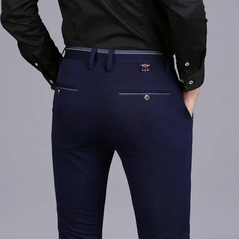 Men's Spring Casual Elastic Trousers