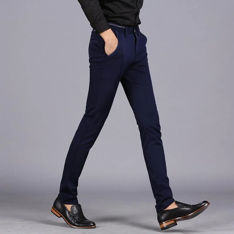Men's Spring Casual Elastic Trousers