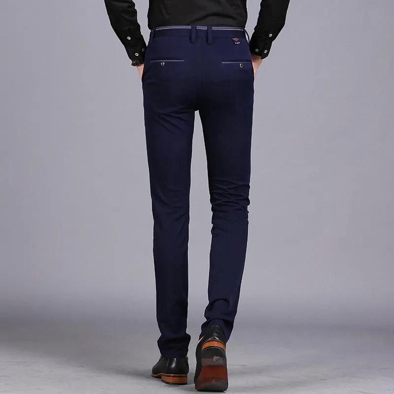 Men's Spring Casual Elastic Trousers