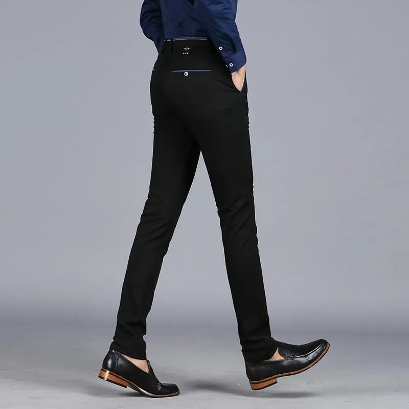Men's Spring Casual Elastic Trousers